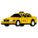 Yellow and Black Simple Taxi Car Sticker (1)